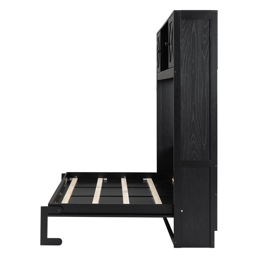 Murphy Bed with Storage Cabinets