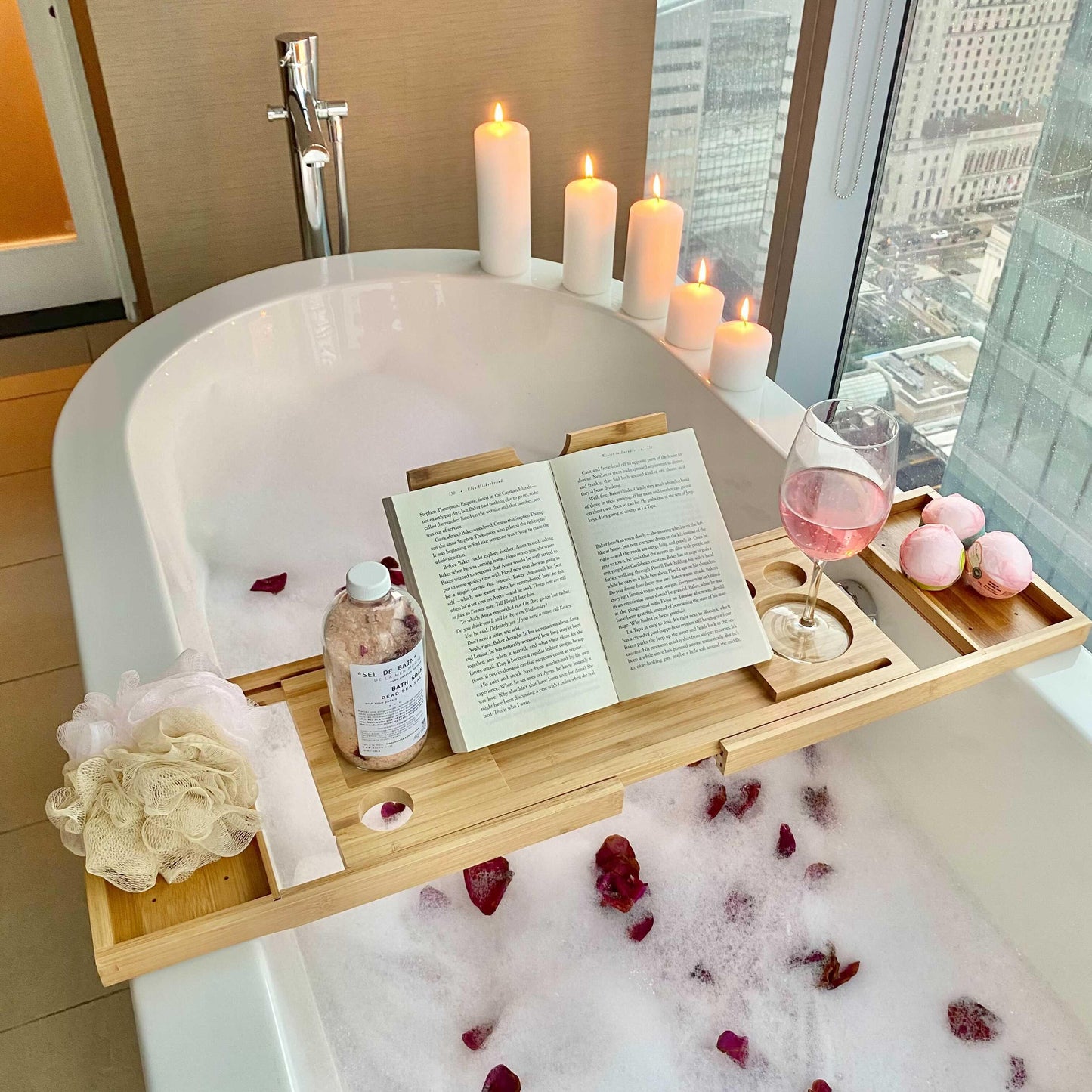 Paxon Bamboo Bathtub Tray