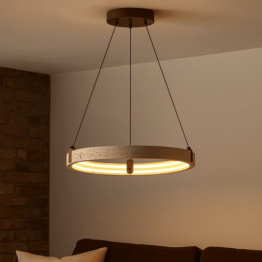 Burleigh Travertine Pendant Light