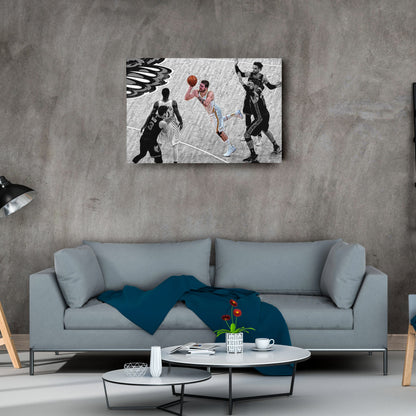 Luka Doncic Canvas Art – Game Winner Floater Decor