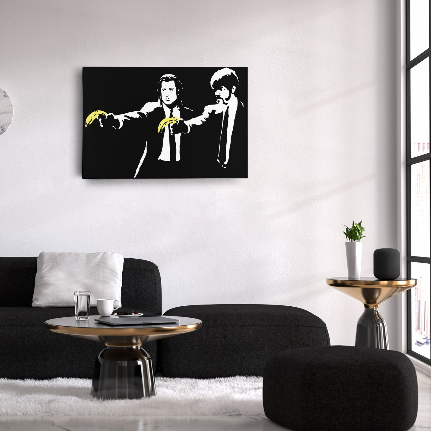 Pulp Fiction Banana Canvas – Funny Movie Wall Art