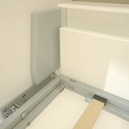 Twin Horizontal Murphy Bed with Shelf Storage