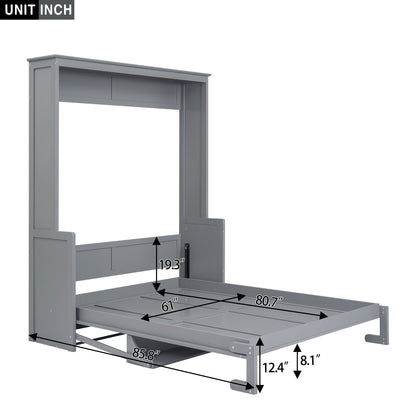 Queen Murphy Bed with Shelf