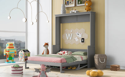 Queen Murphy Bed with Shelf