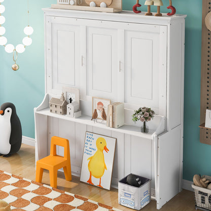 Queen Murphy Bed with Shelf