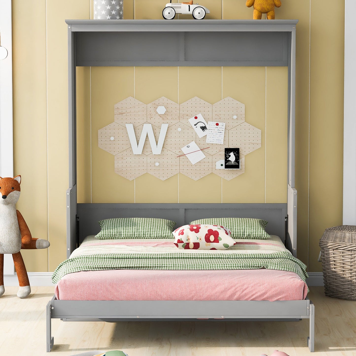 Queen Murphy Bed with Shelf