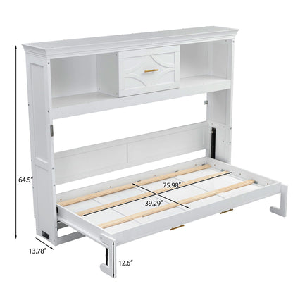 Murphy Bed with Charging Station & Drawer