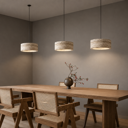Sora Travertine Pendant Light