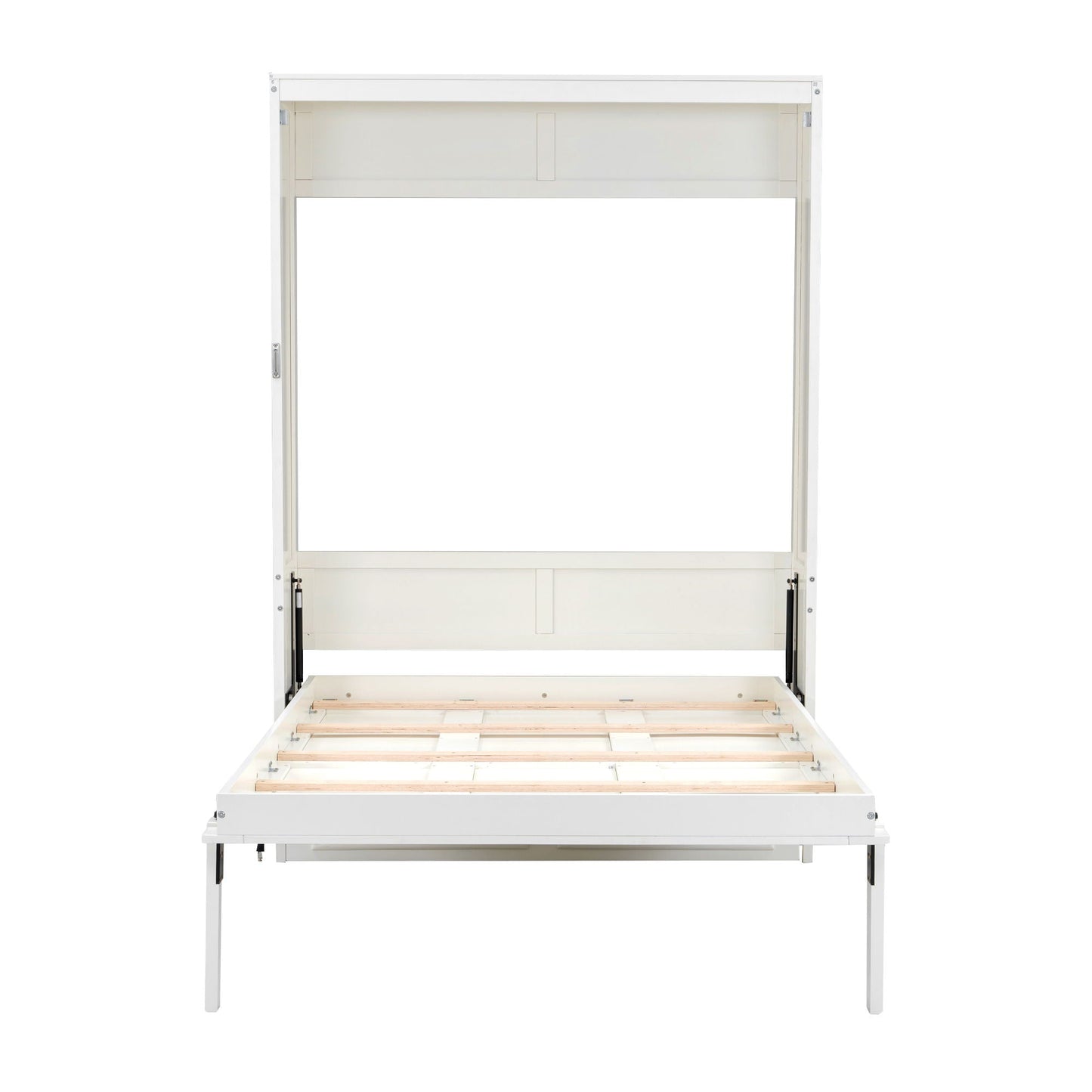Full Murphy Bed with 2 Drawers - Beige
