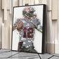 Tom Brady Canvas Art – Tampa Bay Buccaneers Wall Decor