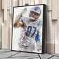 Aidan Hutchinson Canvas Art – Detroit Lions Wall Decor