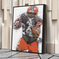 Nick Chubb Canvas Art – Cleveland Browns Wall Decor