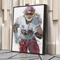 Chase Young Canvas Art – Washington Commanders Wall Decor