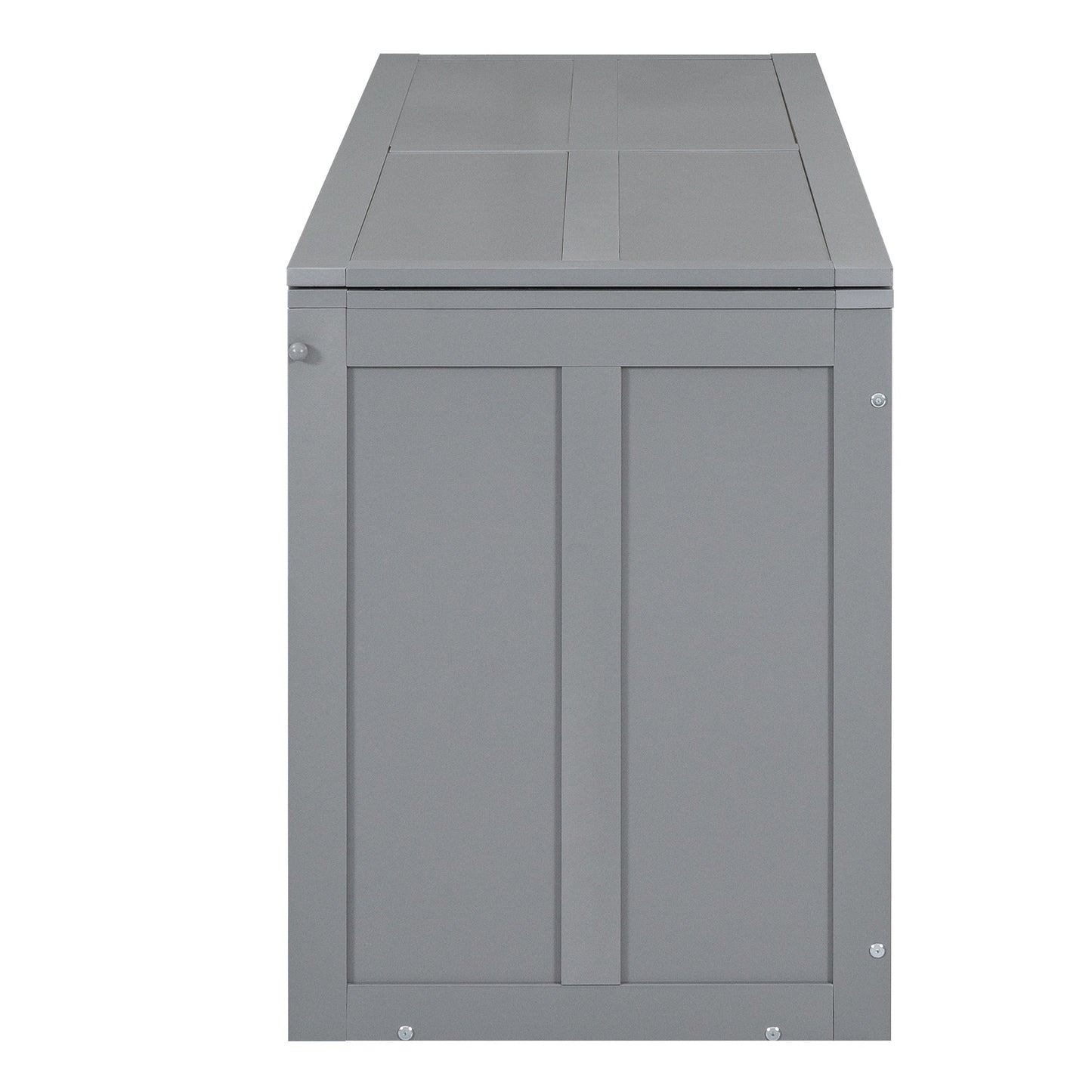 Queen Murphy Bed with Rotating Desk - Gray
