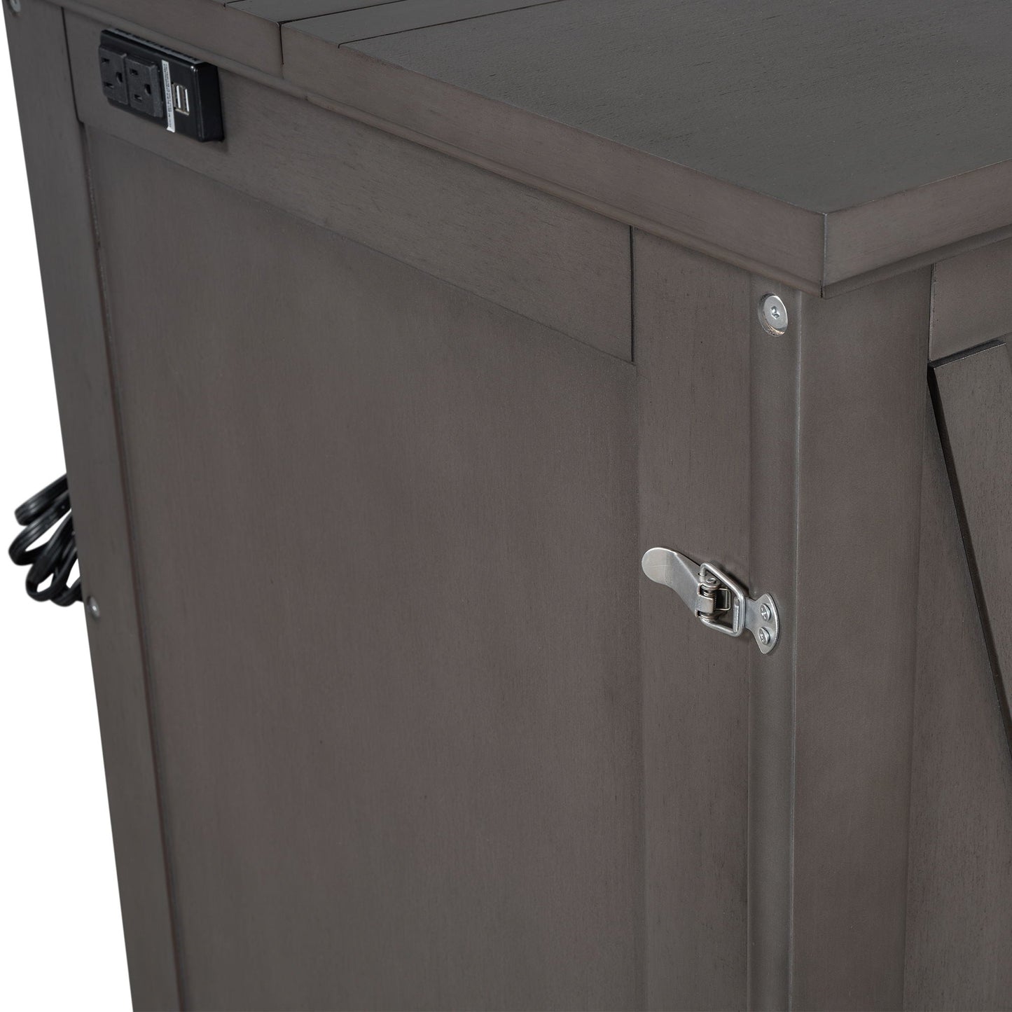 Murphy Cabinet Bed with Charging Station & Storage Drawer