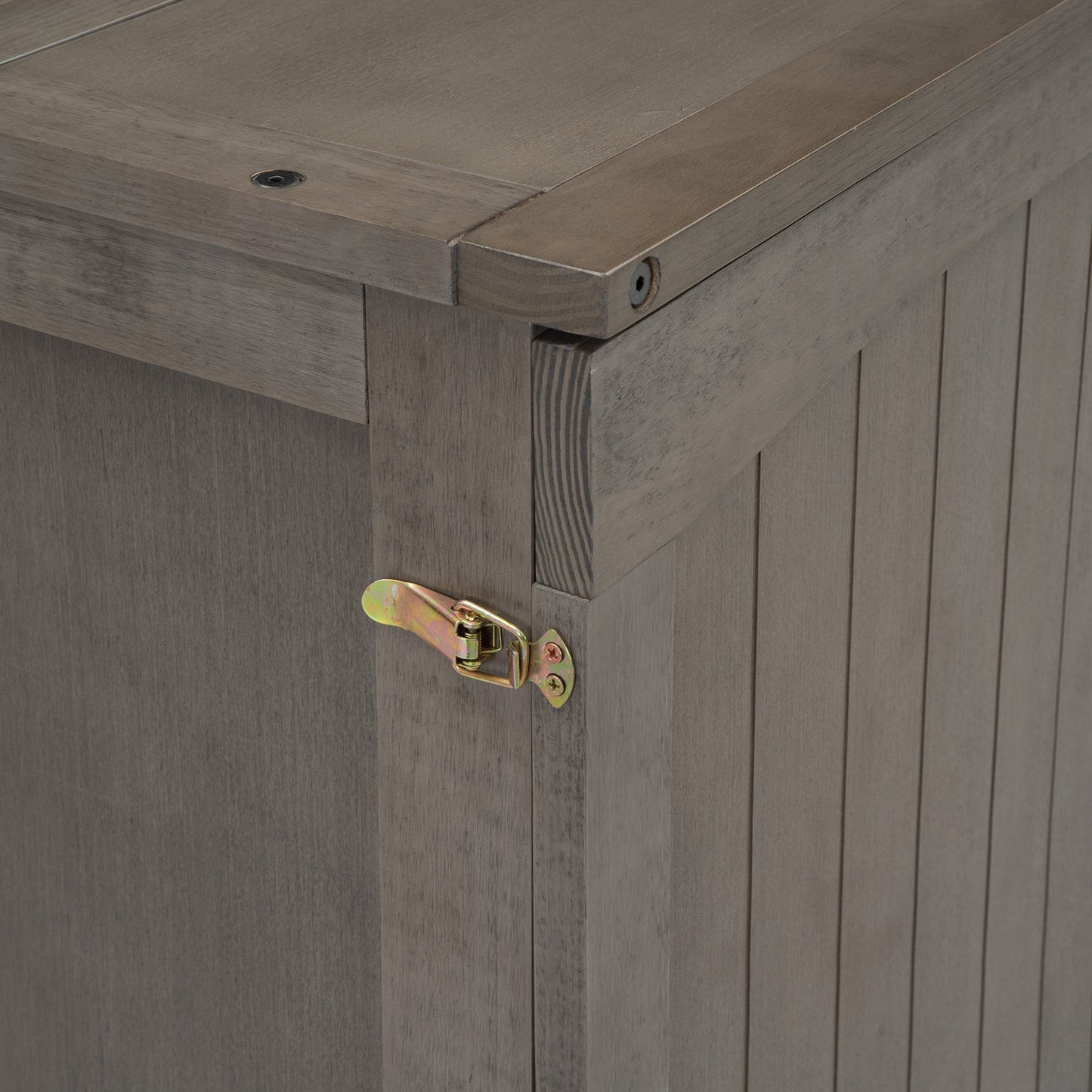 Queen Murphy Bed with Charging Station - Antique Grey