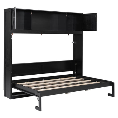 Murphy Bed with Storage Cabinets