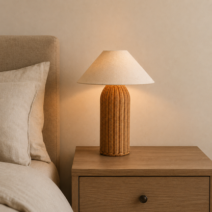 Yukihana Rattan Table Lamp