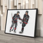 Sebastian Aho & Andrei Svechnikov Canvas Art – Carolina Hurricanes Wall Decor