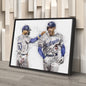 Freddie Freeman & Mookie Betts Canvas Art – Los Angeles Dodgers Wall Decor