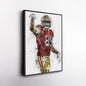 George Kittle Canvas Art – San Francisco 49ers Wall Decor
