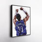 Alonzo Mourning Canvas Art – Charlotte Hornets Wall Decor