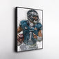 Jalen Hurts Canvas Art - Philadelphia Eagles Wall Decor