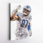 Aidan Hutchinson Canvas Art – Detroit Lions Wall Decor