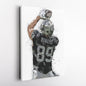 Brock Bowers Canvas Art – Las Vegas Raiders Wall Decor