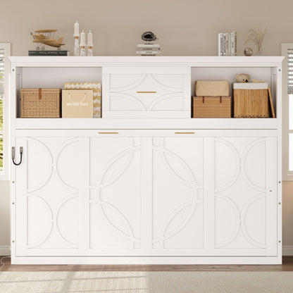 Murphy Bed with Charging Station & Drawer