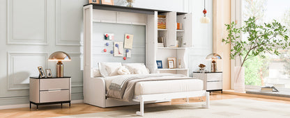 Murphy Bed with Sofa, Desk & Storage Cabinet