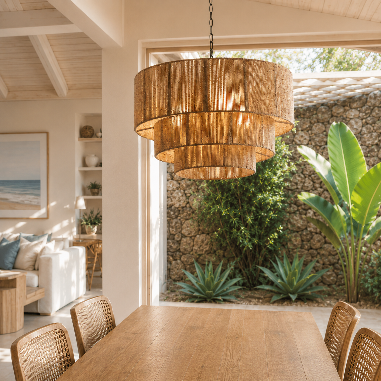 Ningaloo Rattan Pendant Light