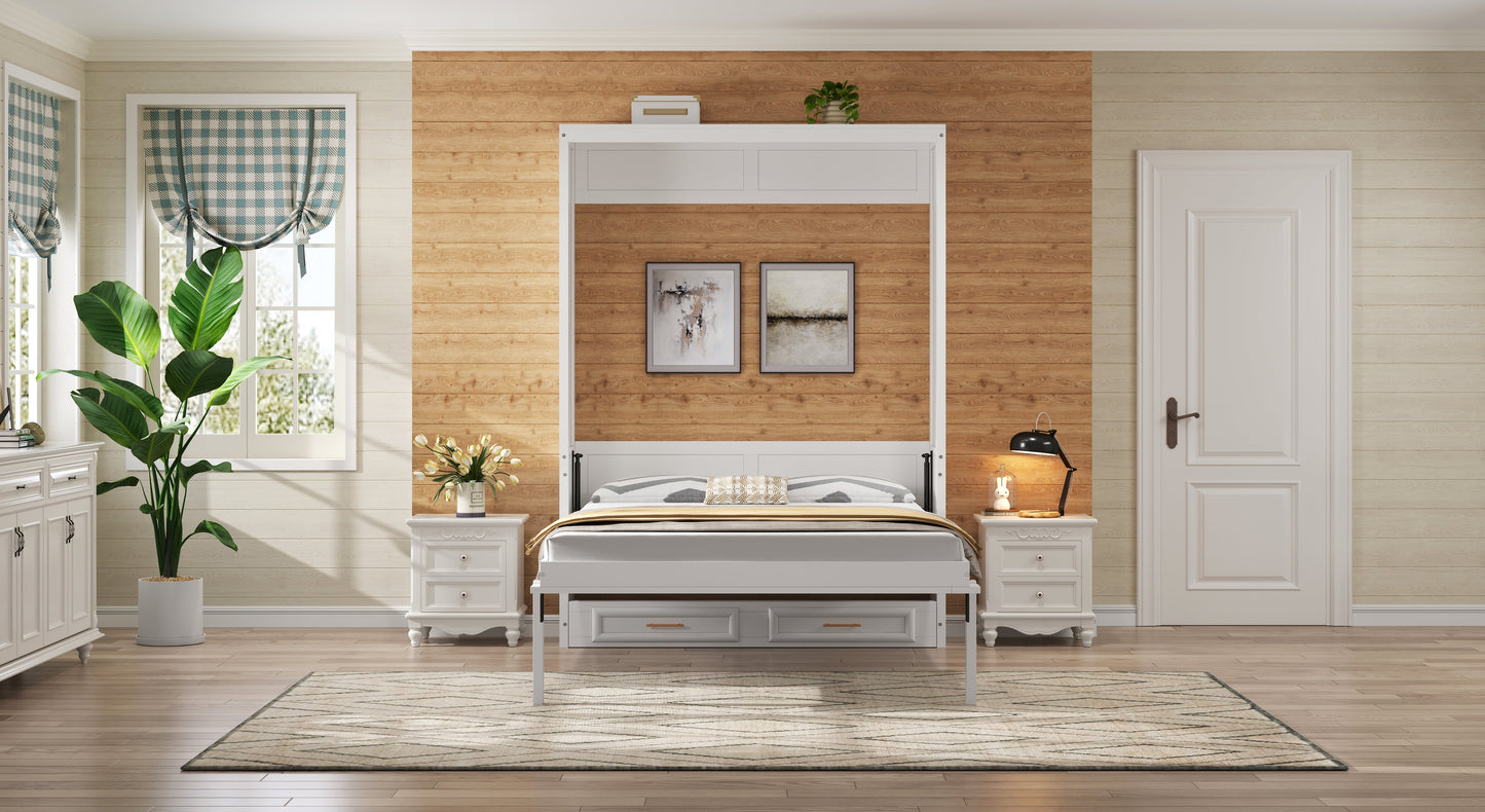 Full Murphy Bed with 2 Drawers