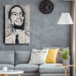 Malcolm X Canvas Art – Civil Rights Geometric Wall Decor