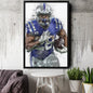 Jonathan Taylor Canvas Art – Indianapolis Colts Wall Decor
