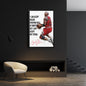 Michael Jordan Canvas Print – Motivational Bulls Quote Wall Art for Sports Fans
