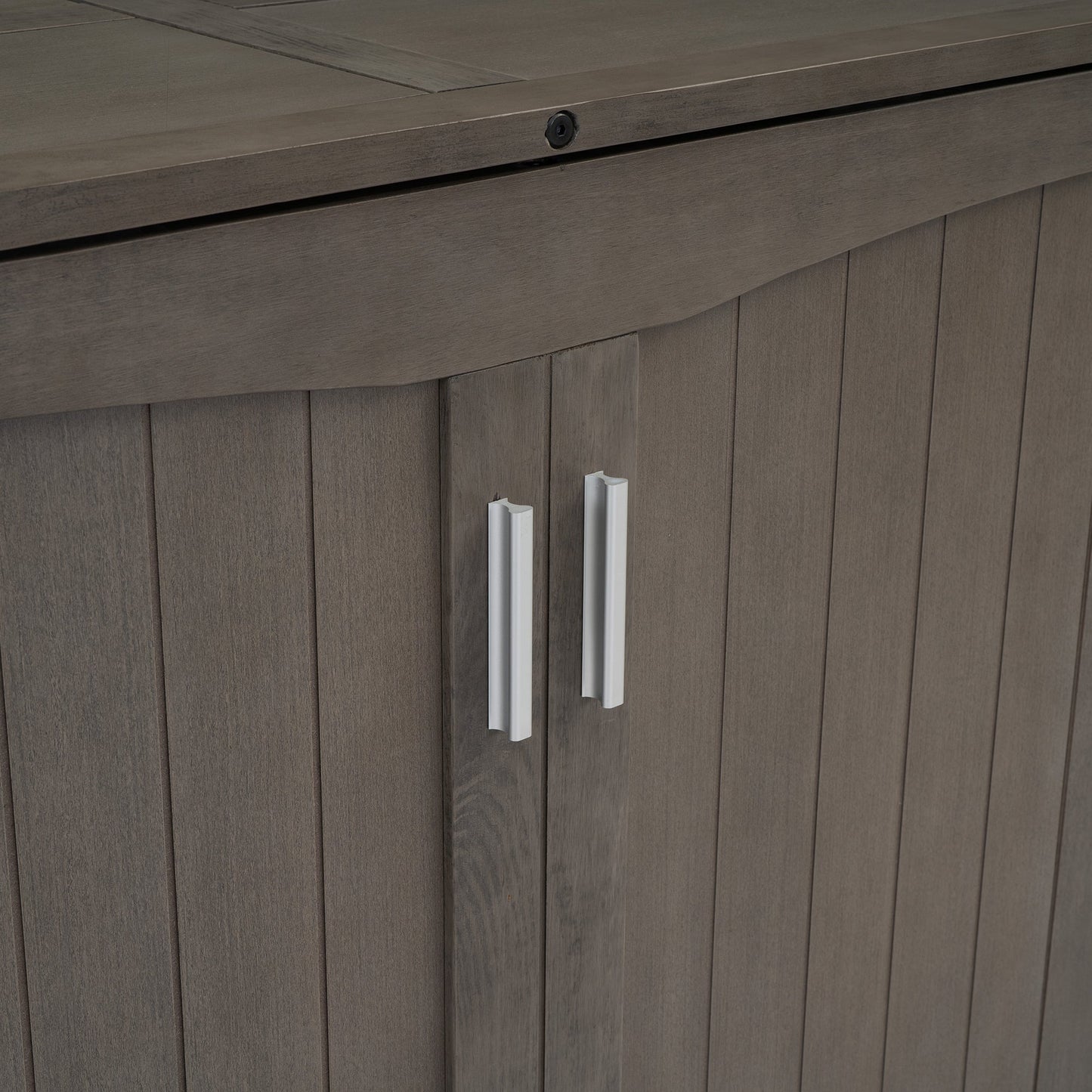 Queen Murphy Bed with Charging Station - Antique Grey