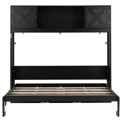 Murphy Bed with Storage Cabinets