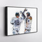 Aaron Judge & Anthony Rizzo Canvas Art – New York Yankees Wall Decor