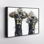 Michael Thomas & Alvin Kamara Canvas Art – New Orleans Saints Wall Decor