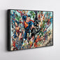DC Superheroes Canvas Wall Art – Comics Print for Kids Room