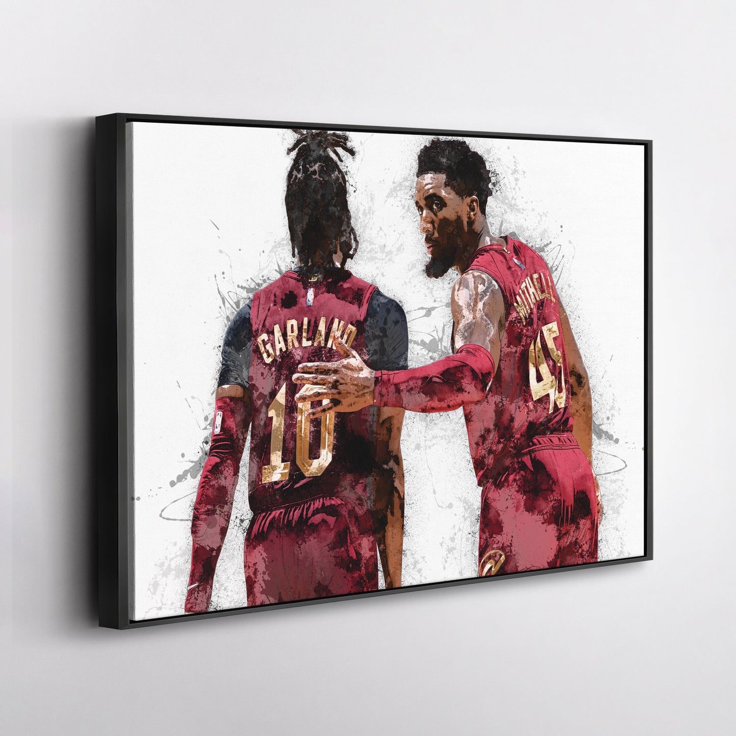 Donovan Mitchell & Darius Garland Canvas Art – Cleveland Cavaliers Wall Decor