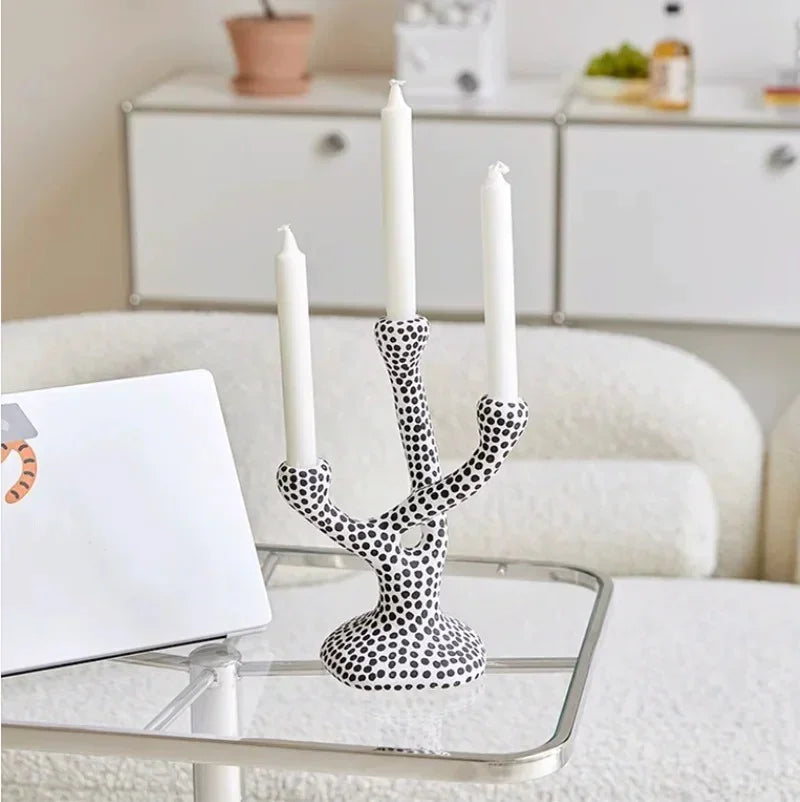 Spotted Candle Holder
