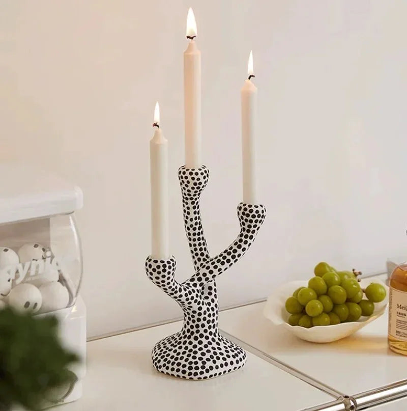 Spotted Candle Holder