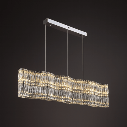 Maui Crystal Wave Chandelier