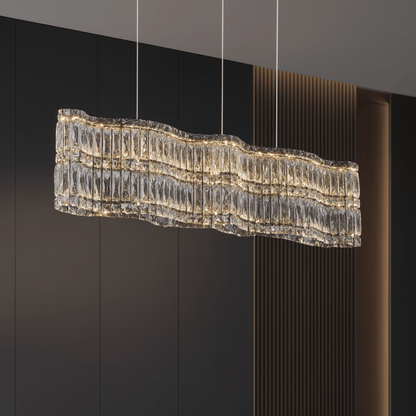 Maui Crystal Wave Chandelier