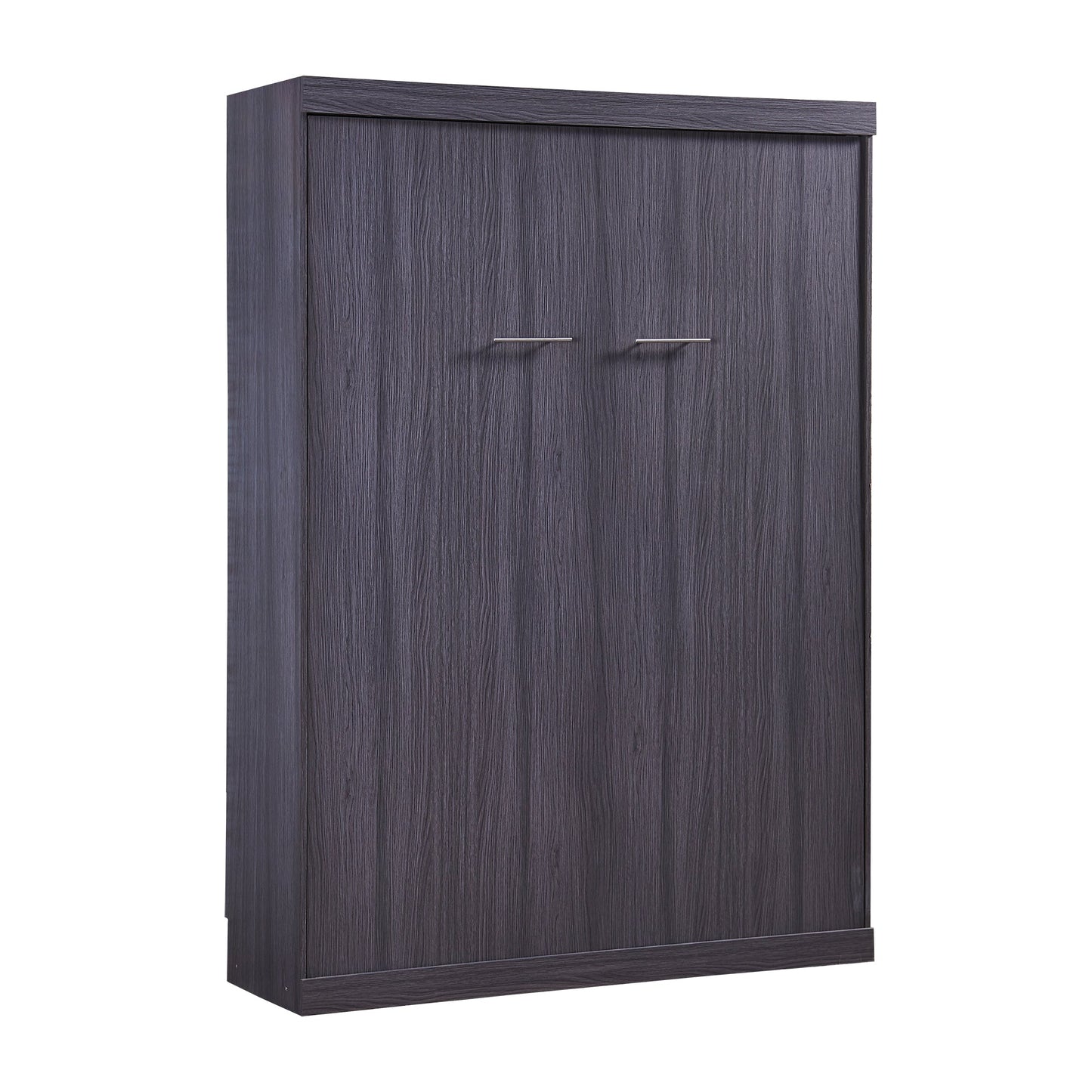 Full Murphy Bed with Wardrobe & Drawers - Gray
