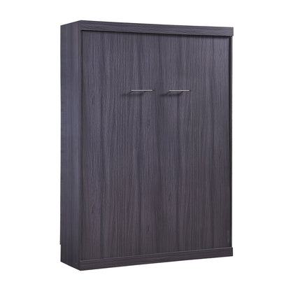 Full Murphy Bed with Wardrobe & Drawers - Gray