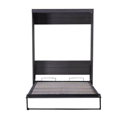 Full Murphy Bed with Wardrobe & Drawers - Gray