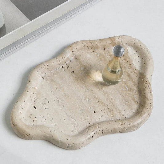 Larkin Travertine Jewellery Tray